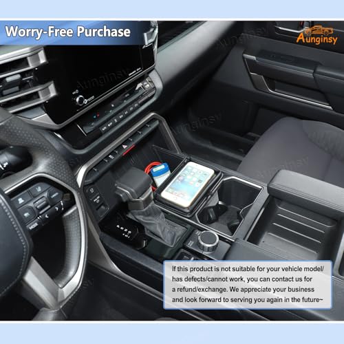 Center Console Organizer Tray Dividers for Toyota Tundra 2022 (Black(B))