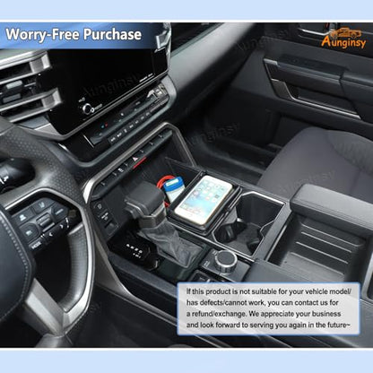 Center Console Organizer Tray Dividers for Toyota Tundra 2022 (Black(B))