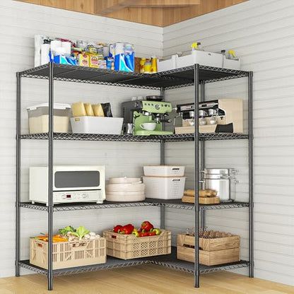 52.4W Wire Shelving Rack (13.78"D x 52.36"W x 59"H)