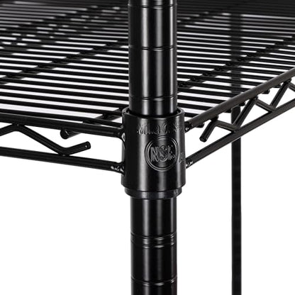 UltraDurable 4 (Black / 4-Tier Shelving, 60" W x 24" D)