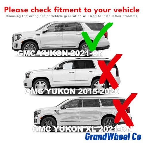 Window Deflectors Smoke Tinted in (For Yukon 21-26)