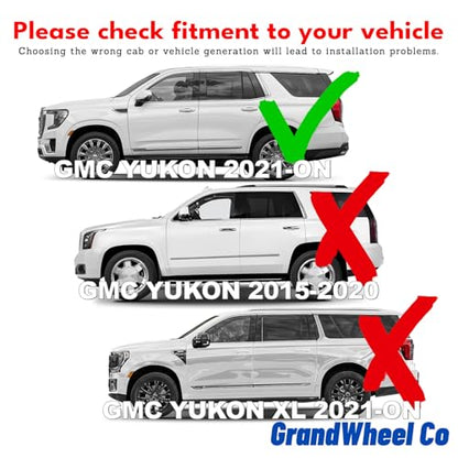 Window Deflectors Smoke Tinted in (For Yukon 21-26)