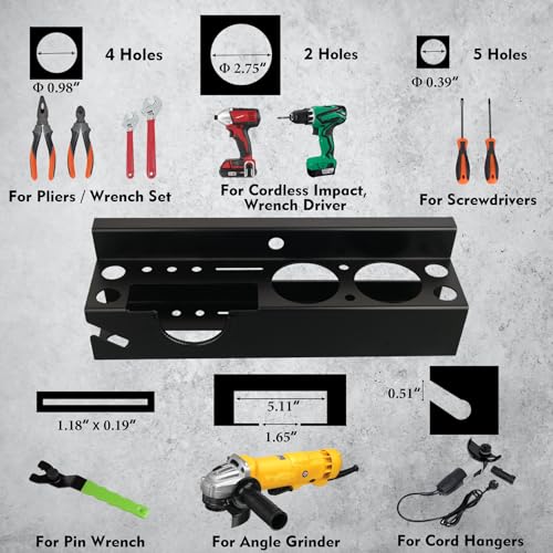 Power Tool Organizer (Drill Driver Angle Grinder Holder)