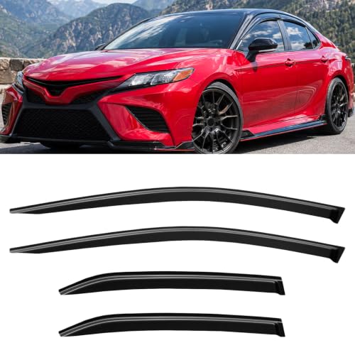 4PC Window Visors Rain Guards for 2018 (2018-2024 Toyota Camry)