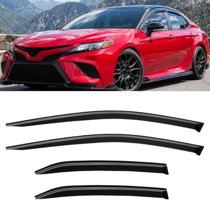 4PC Window Visors Rain Guards for 2018 (2018-2024 Toyota Camry)