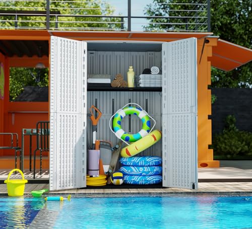 Storage Shed Weather Resistance (Cream White)