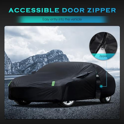 Car Cover Waterproof All Weather for Automobiles (A3 Fit Seden Length 189 to 198 inch)