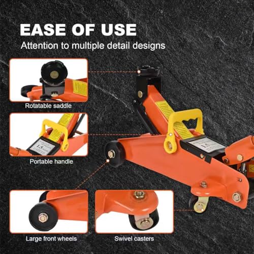AAIN 1.5 Ton Hydraulic Floor Jack (1.5 ton / orange)