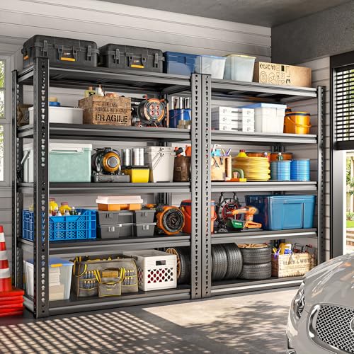 Garage Shelving Load 2000 LBS (Black)