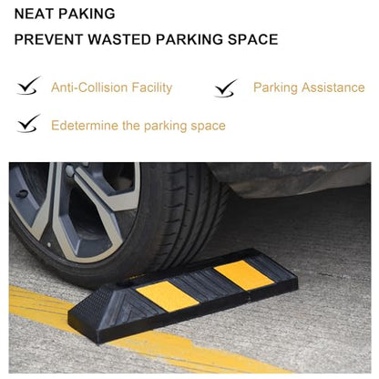 4 Pack 21" Rubber Parking Curbs (21in (4-Pack))