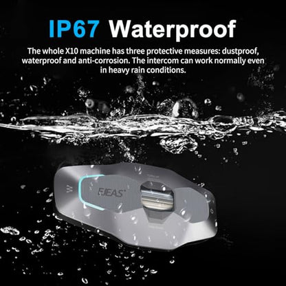 X10 Motorcycle Helmet Bluetooth Headset Speakers Headphone (Sliver)