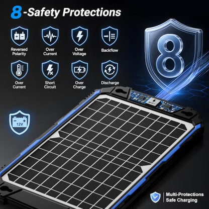 Waterproof 12W 12V Solar Battery Charger & Maintainer Pro (BC-12W Pro)