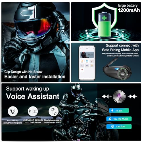 Q8 2PC Motorcycle Bluetooth Headset (Q8-2)