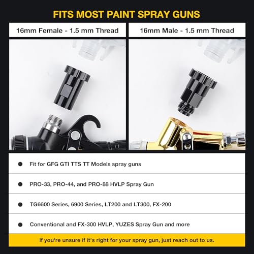 Disposable Paint Cups for Spray Gun (DPS-021Pro with Black PTFE Tape)
