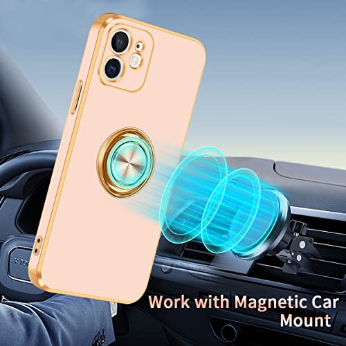 for iPhone 11 Case (For iPhone 11(6.1 inch,2019) / Rose Gold/Gold)