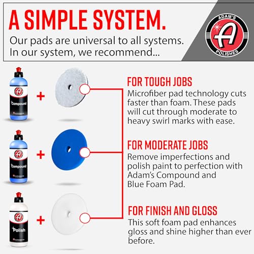 2 Step Polishing System 12oz Combo (2-Step System - 5.5" Pads)