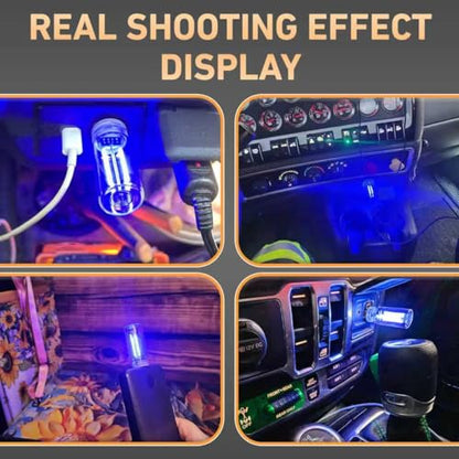 2PCS Car USB Lights (Blue)