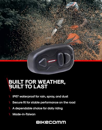 Salut Motorcycle Helmet Speakers Intercom (Single Pack / New Version Black)