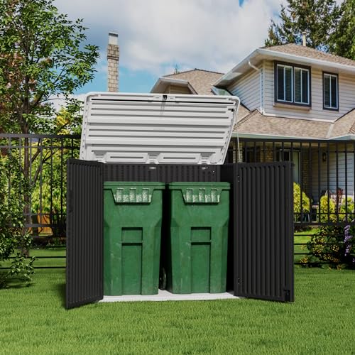 Storage Shed Weather Resistance (Black Wall & White Top and Floor)