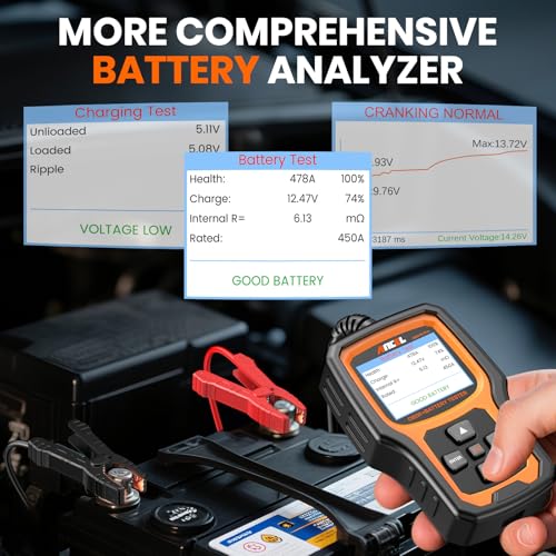 AD410 PRO OBD2 Scanner and Battery Tester (yellow)