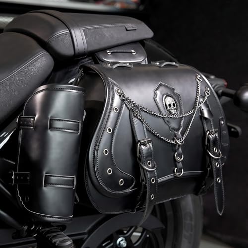 Motorcycle Saddlebags (Black-1)
