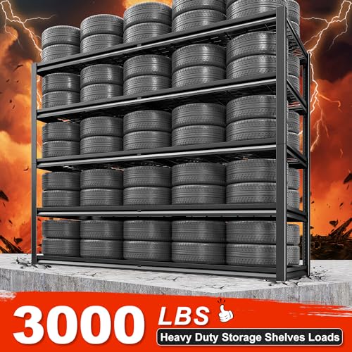 5 Tier 26" D Storage Shelves for Garage Basement Warehouse (5 tier - 55.2" W x 78" H x 26" D)