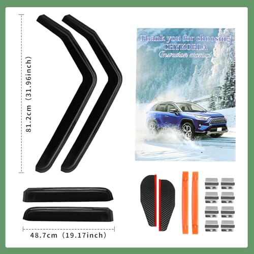 in Channel Rain Guards Fit for 2007 (For 2007-2018 Wrangler JK)