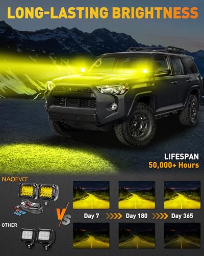 4 Inch LED Pod Lights (Yellow)