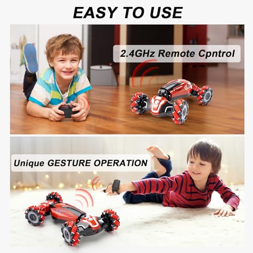 Gesture Sensing RC Stunt car (Deep Red)