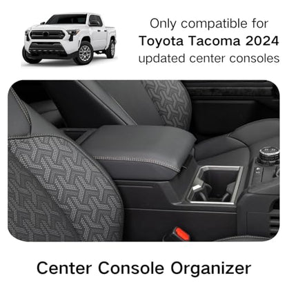 Center Console Organizer for Toyota 2026 2025 2024 Tacoma (Black 1PCS)