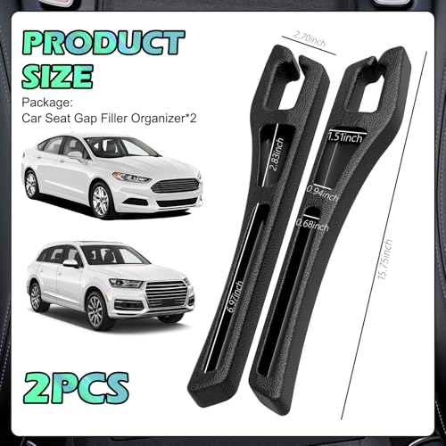 2PCS Car Seat Gap Filler Organizer with Phone Holder