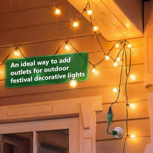 1pcs 3 Outlet Light Socket Adapter (Green)