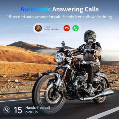FX7 10 Rider Mesh Motorcycle Bluetooth Intercom with Music Share (FX7 Dual Pack)