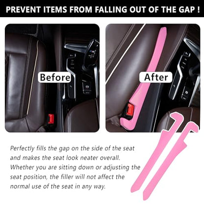 Car Seat Gap Filler 2 Pack (Pink/2pcs)