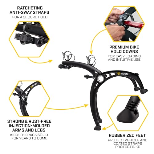Bones EX 2 Bike Trunk Rack Bicycle Carrier (Bones EX Trunk / 2 Bike Carrier)