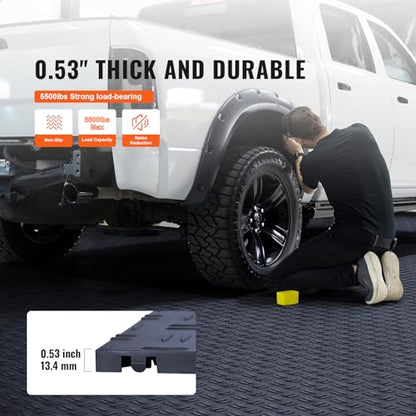 Garage Floor Tiles 12 x 12 x 0.53 inch (50 Pack Tile / Graphite Gray)