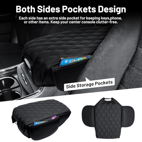 Center Console Cover for 2011 (2)11-23|Charger|Wavy,+Thick,+Pockets)