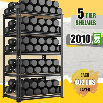 2 Pack Storage Shelves Adjustable and Wobble