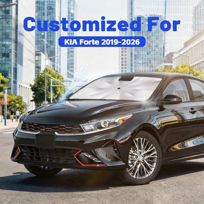 Car Windshield Sun Shade Umbrella for Kia Forte 2019 (For Kia Forte 2019-2026)