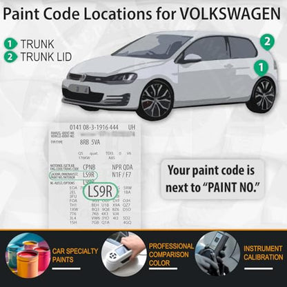 LC9A 0Q Pure White Car Touch Up Paint for Volkswagen