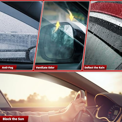 in Channel Window Visors Rain Guards Fit for Toyota Highlander 2014 (For 2014-2019 Highlander)
