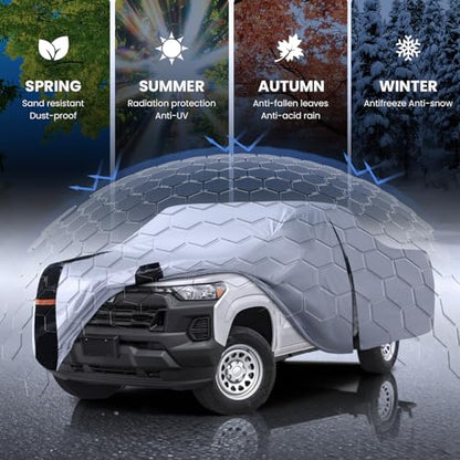 Multi Layer Chevy Colorado Truck Cover (W.Fit Colorado Extended/Crew/Regular Cab SB / White Truck Cover)