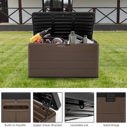 110 Gallon Pro Resin Deck Box (Brown / 110 Gallon)