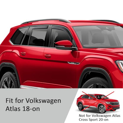 in Channel Extra Durable Rain Guards for Volkswagen Atlas 2018 (For Atlas 18-26)