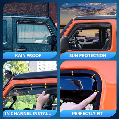 in Channel Window Visors for Ram 1500 Crew Cab 2009 (Ram 1500 2009-2018 Crew Cab)