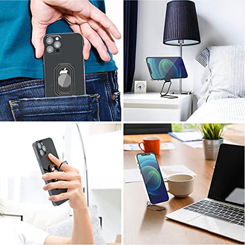 Phone Ring Holder Finger Kickstand (Grey Black)
