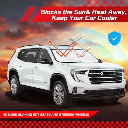 Windshield Sun Shade for GMC Acadia 2024 (for GMC Acadia 2024-2026 2027)