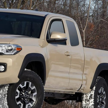 Side Window Rain Guards for Toyota Tacoma 2016 (Toyota Tacoma 2016-2023 Access Cab)