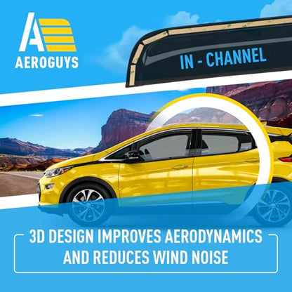 Extra Durable Window Deflectors in (For Chevy Bolt EV 17-23)