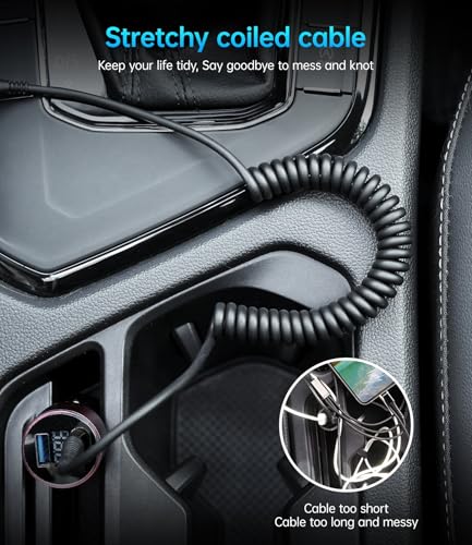 USB C to C Cable for Car 3FT&5FT (3FT/5FT / USB C to USB C / Black)